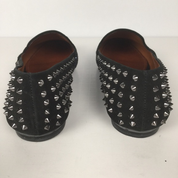 Glistening blue & stud black Schultz flats size 10 - Picture 4 of 7